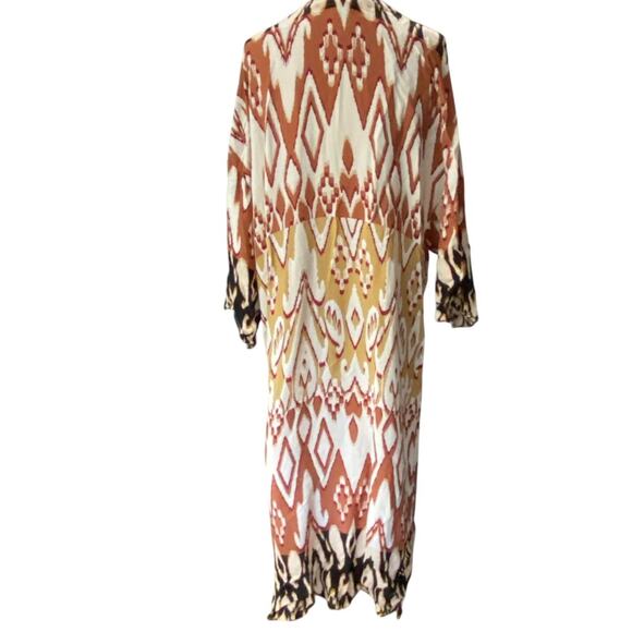 Evereve MILA Multicolor Geometric Open Cardigan Kimino cover up duster Size XS/S - Picture 5 of 12